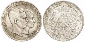 5 Mark Duché de Brunswick (1815 - 1918) Argent Ernest-Auguste III de Hanovre (1887 - 1953)