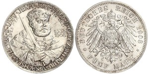 5 Mark Grand-duché de Saxe-Weimar-Eisenach (1809 - 1918) Argent 