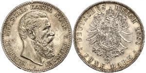 5 Mark Royaume de Prusse (1701-1918) Argent Frédéric III (Empire allemand) (1831-1888)