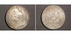 5 Mark Royaume de Prusse (1701-1918) Argent Wilhelm II, German Emperor (1859-1941)