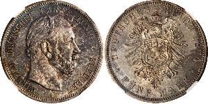 5 Mark Royaume de Prusse (1701-1918) Argent Wilhelm I, German Emperor (1797-1888)