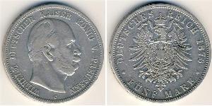 5 Mark Royaume de Prusse (1701-1918) Argent Wilhelm I, German Emperor (1797-1888)