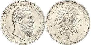 5 Mark Royaume de Prusse (1701-1918) Argent Frédéric III (Empire allemand) (1831-1888)