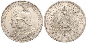 5 Mark Royaume de Prusse (1701-1918) Argent Wilhelm II, German Emperor (1859-1941)