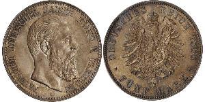 5 Mark Royaume de Prusse (1701-1918) Argent Frédéric III (Empire allemand) (1831-1888)