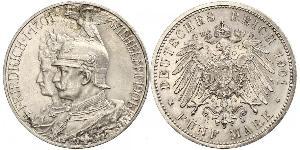 5 Mark Royaume de Prusse (1701-1918) Argent Wilhelm II, German Emperor (1859-1941)