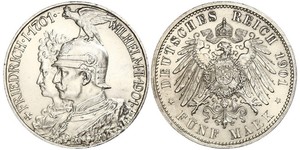 5 Mark Royaume de Prusse (1701-1918) Argent Wilhelm II, German Emperor (1859-1941)