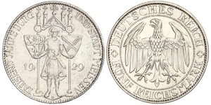 5 Mark République de Weimar (1918-1933) Argent 