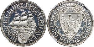 5 Mark République de Weimar (1918-1933) Argent 