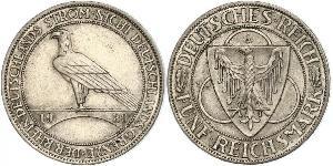 5 Mark République de Weimar (1918-1933) Argent 