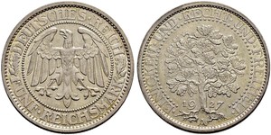 5 Mark République de Weimar (1918-1933) / Allemagne Argent 
