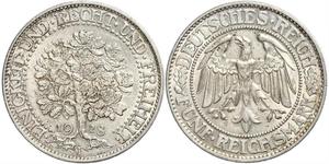 5 Mark République de Weimar (1918-1933) / Allemagne Argent 