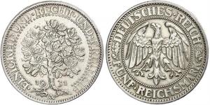 5 Mark République de Weimar (1918-1933) / Allemagne Argent 