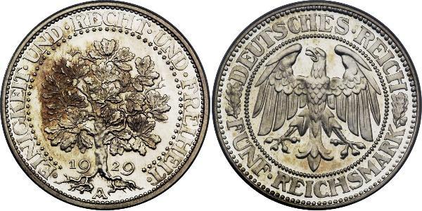 5 Mark République de Weimar (1918-1933) / Allemagne Argent 