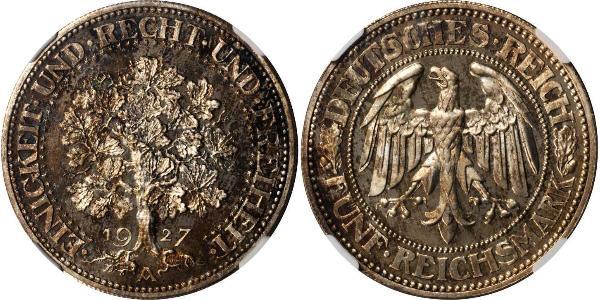 5 Mark République de Weimar (1918-1933) / Allemagne Argent 