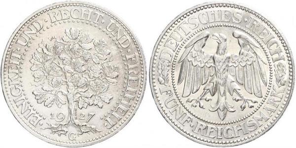 5 Mark République de Weimar (1918-1933) / Allemagne Argent 