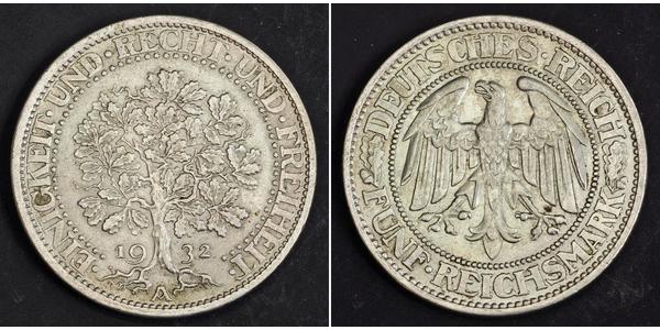 5 Mark République de Weimar (1918-1933) / Allemagne Argent 