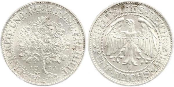 5 Mark République de Weimar (1918-1933) / Allemagne Argent 