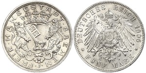 5 Mark Brema (stato) Argento 