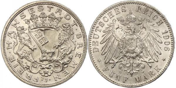 5 Mark Brema (stato) Argento 