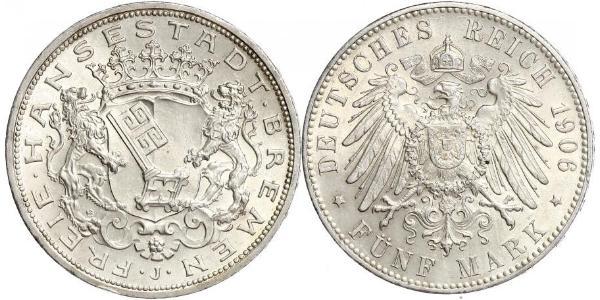5 Mark Brema (stato) Argento 