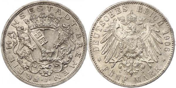 5 Mark Brema (stato) Argento 