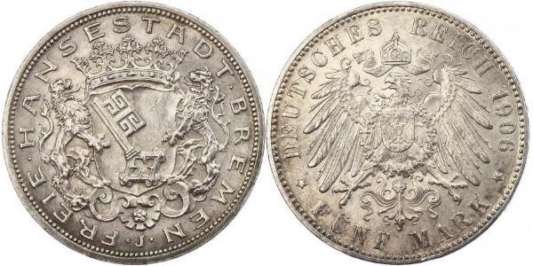 5 Mark Brema (stato) Argento 