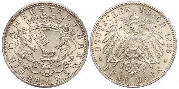 5 Mark Brema (stato) Argento 