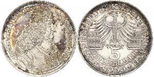 5 Mark Germania Argento 