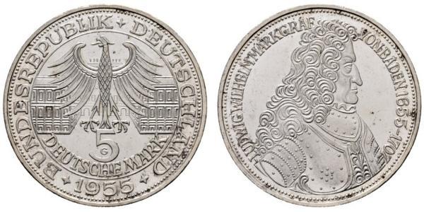 5 Mark Germania Argento 
