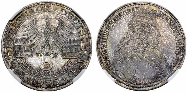 5 Mark Germania Argento 