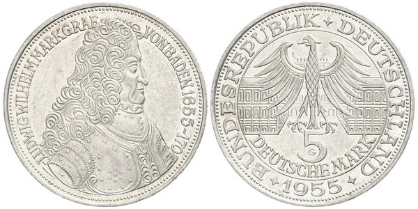 5 Mark Germania Argento 
