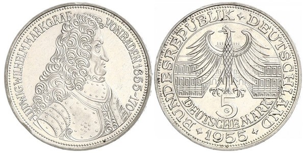 5 Mark Germania Argento 