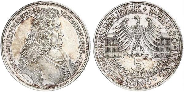 5 Mark Germania Argento 