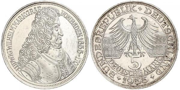 5 Mark Germania Argento 
