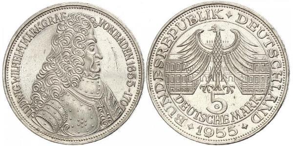 5 Mark Germania Argento 