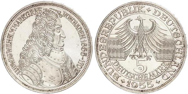 5 Mark Germania Argento 