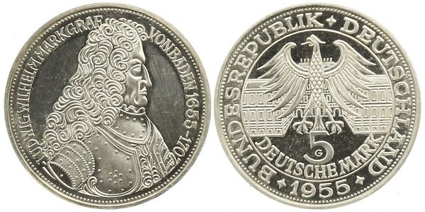5 Mark Germania Argento 