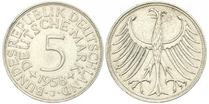 5 Mark Germania Ovest (1949-1990) Argento 