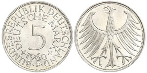 5 Mark Germania Ovest (1949-1990) Argento 