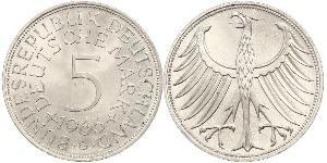 5 Mark Germania Ovest (1949-1990) Argento 