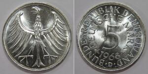 5 Mark Germania Ovest (1949-1990) Argento 