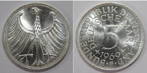 5 Mark Germania Ovest (1949-1990) Argento 