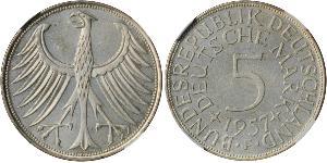 5 Mark Germania Ovest (1949-1990) Argento 