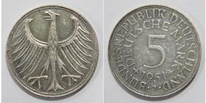 5 Mark Germania Ovest (1949-1990) Argento 