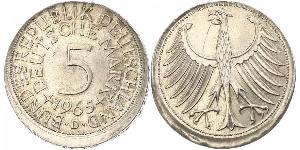 5 Mark Germania Ovest (1949-1990) Argento 