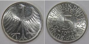 5 Mark Germania Ovest (1949-1990) Argento 