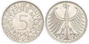 5 Mark Germania Ovest (1949-1990) Argento 