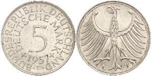 5 Mark Germania Ovest (1949-1990) Argento 