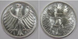 5 Mark Germania Ovest (1949-1990) Argento 